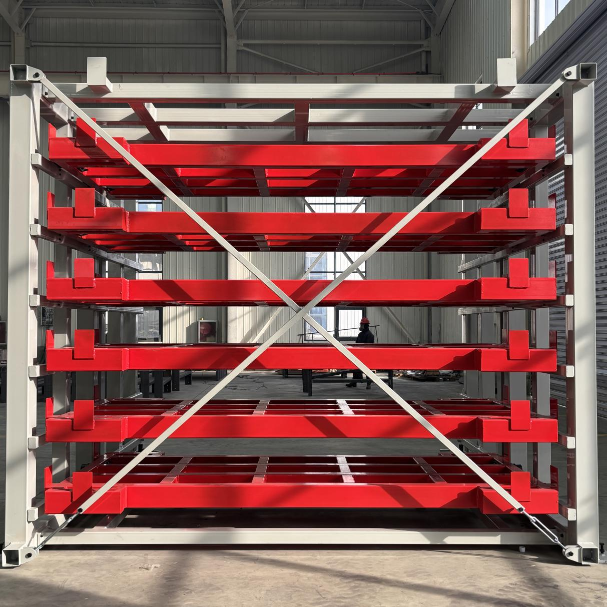 Say goodbye to the hassle of storage, liberate storage space - The drawer-style sheet shelving empowers intelligent warehousing 